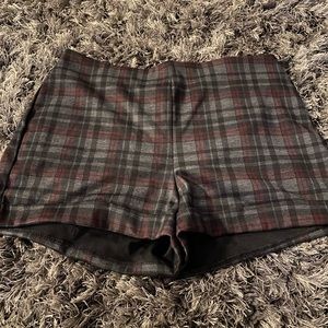 Plaid shorts